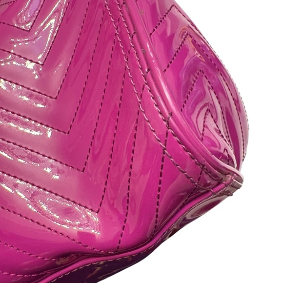 Ted baker purple patent leather chevron quilted tote bag - Picture 10 of 12